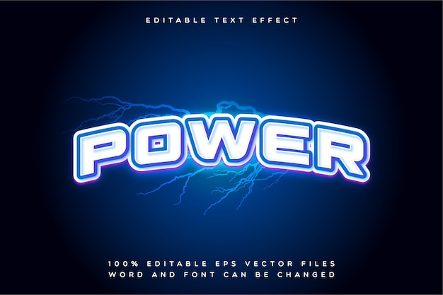 Creative Power Editable Text Effect