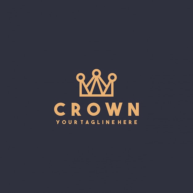 Creative premium crown logo design