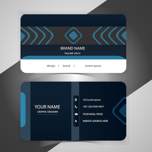 Creative premium visiting card template vector