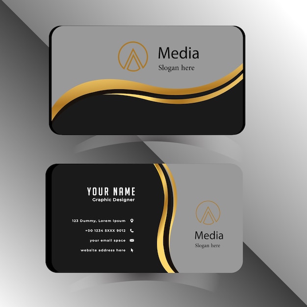 Creative premium visiting card template vector