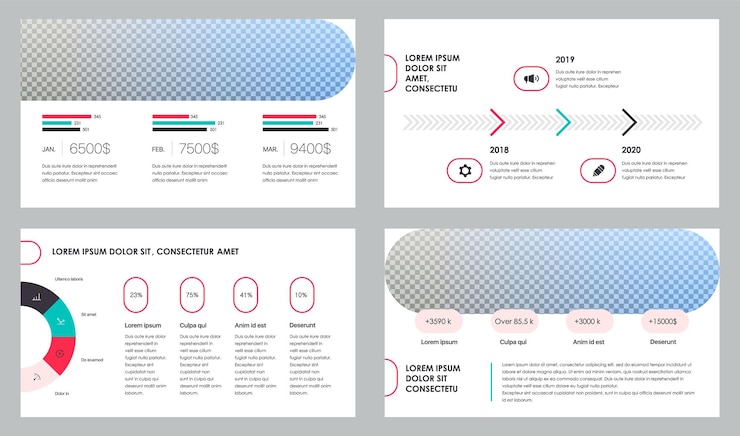 Vector creative presentation templates elements on a white background vector infographics