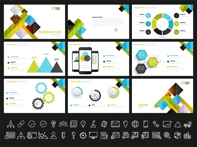 Creative presentation templates for your Business reports and presentation. Can be used as brochure, leaflet, cover design.