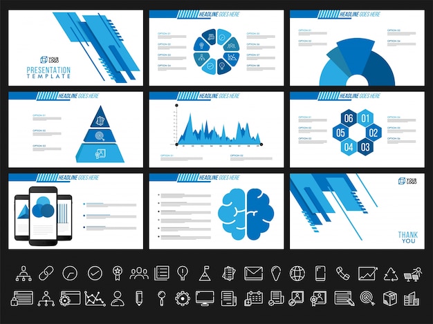 Creative presentation templates for your business reports and presentation. can be used as brochure, leaflet, cover design.