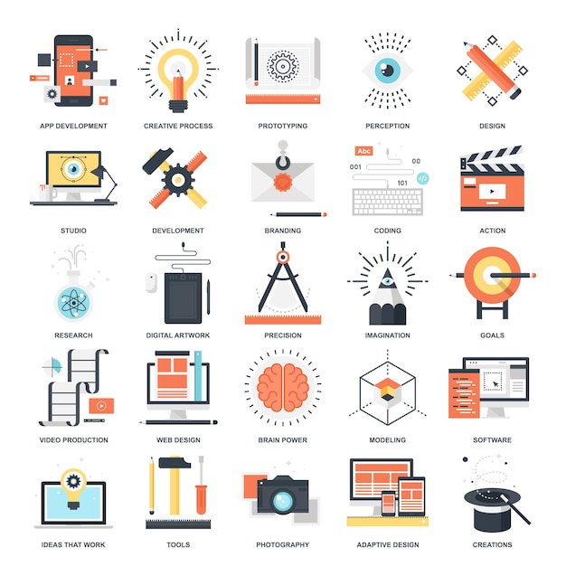 creative process icons