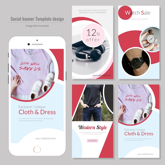 Creative product discount social media post template