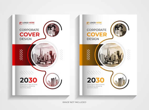 Set di design per copertine di libri aziendali professionali e creativi