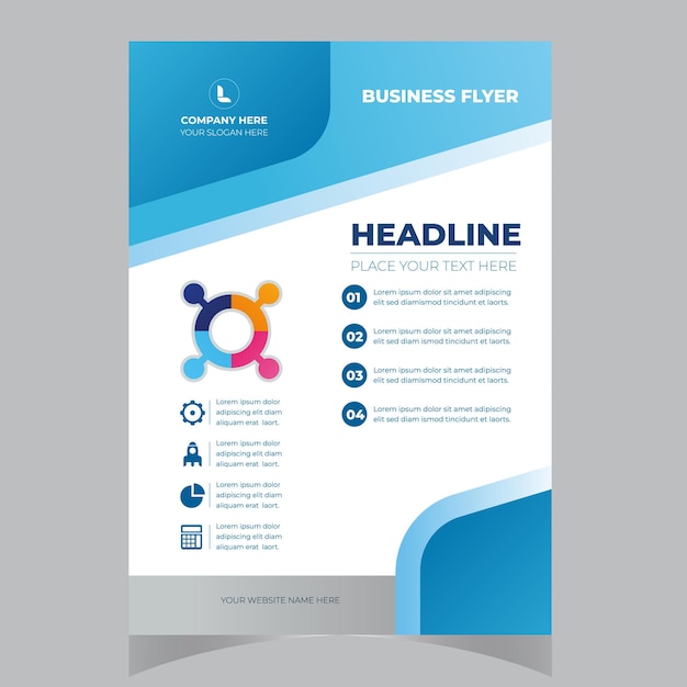 Creative professional a4 flyer flyer template layout design business flyer Business brochure flye