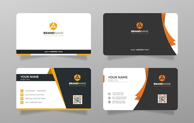 Vector creative and professional business card design bundle