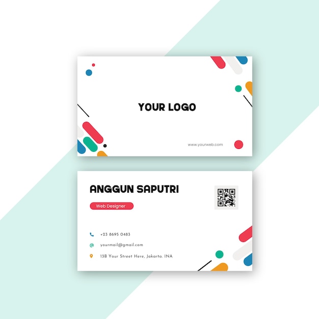 Creative professional business card template Clean style modern business card template