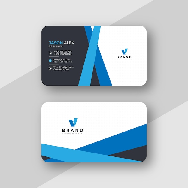 Vector creative professional business card template design