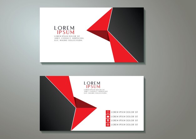 Vector creative and professional business card template design