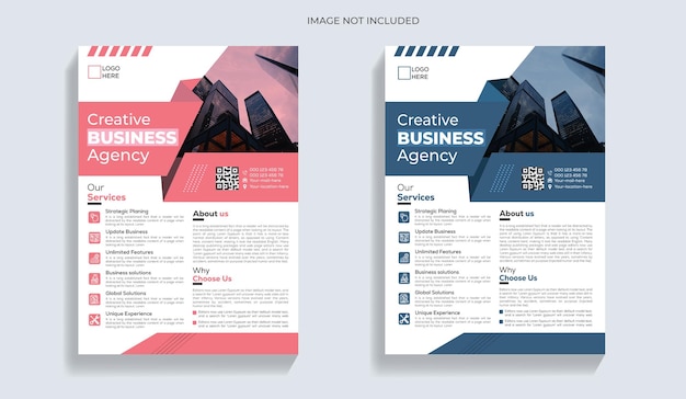 Creative professional Business and Corporate flyer design template