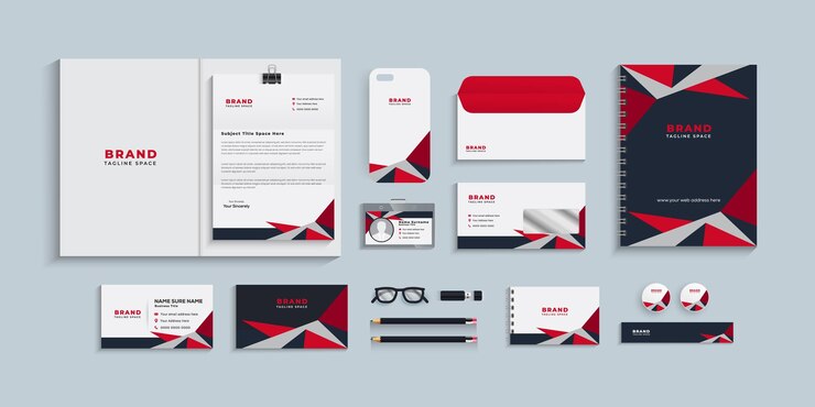 Creative professional Corporate branding stationery design set