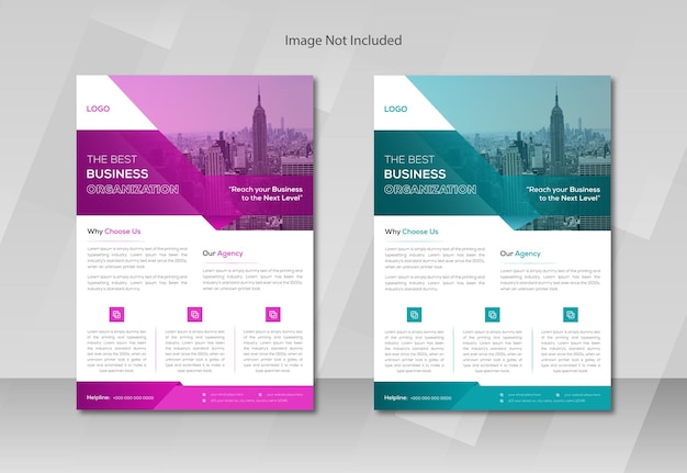 Креативный профессиональный дизайн корпоративного бизнес-флаера