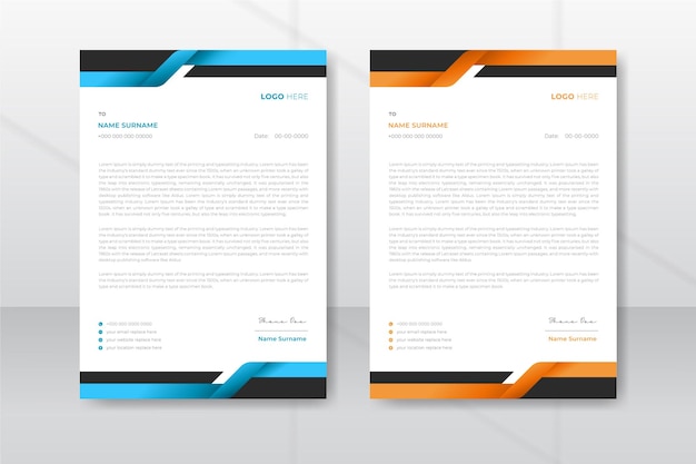 Creative professional corporate letterhead design