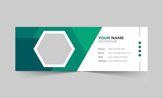 Creative professional Email Signature Standard and simple template design