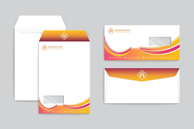 Vector creative and professional envelope template design