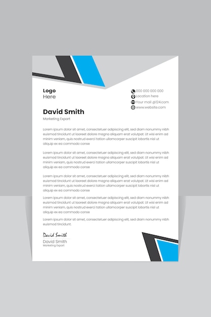 Creative professional letterhead design