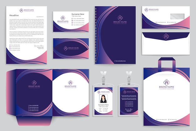 Creative and professional stationery template