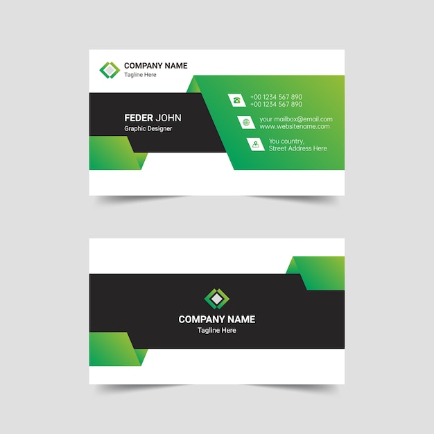 Creative professional vector business card