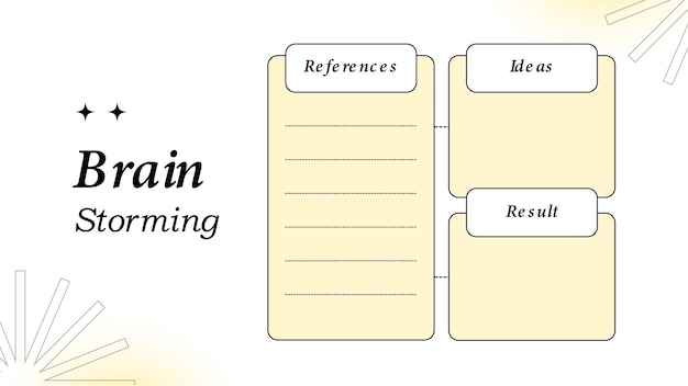 Creative Project Research Mind Map Brainstorm