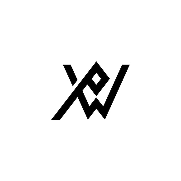 Creative PW letter logo