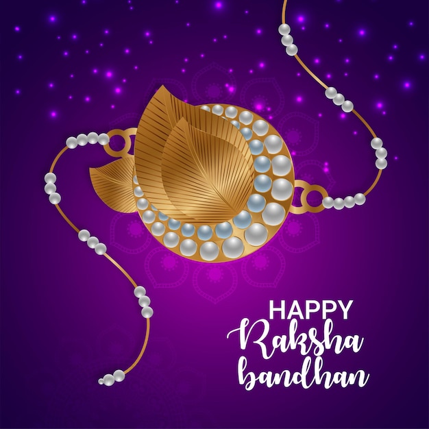 Creative rakhi for happy indian festival happy raksha bandhan