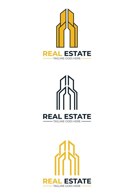 Creative real estate or home logo and vector design building template