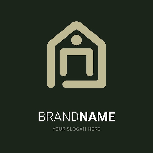 Creative real estate home logo vector template