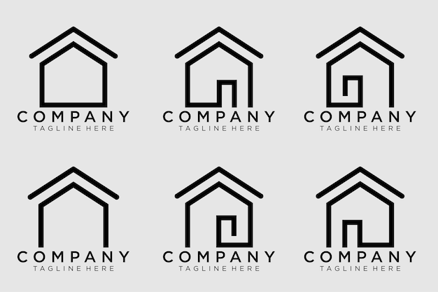 Creative Real Estate Logo Design. House Logo Design. Real Estate Vector Icon