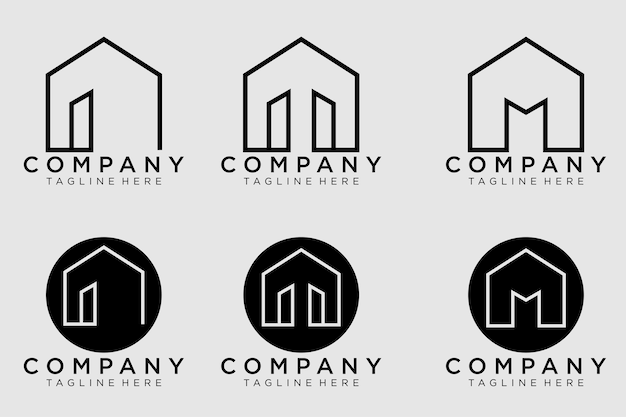 Creative real estate logo design. house logo design. real estate vector icon