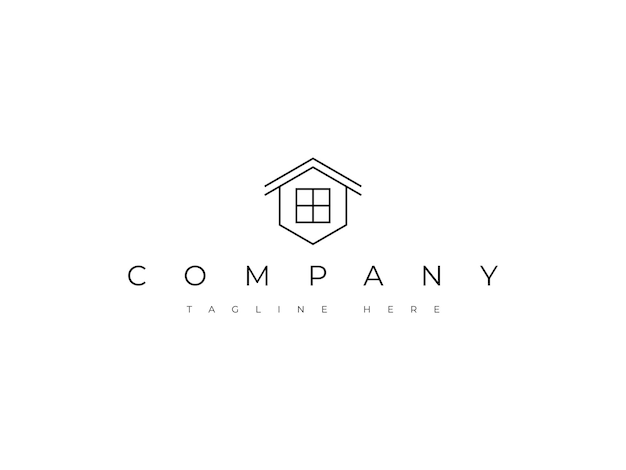 Vector creative real estate property logo design