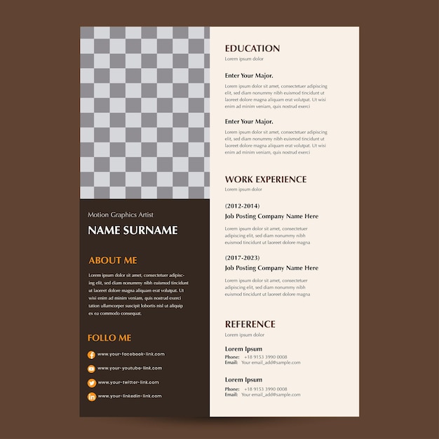 Creative Resume Design Template