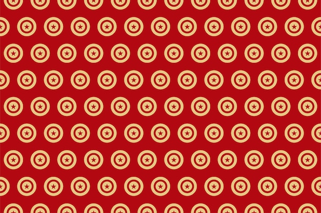 빨간색 배경에 별 빈티지 크리스마스 패턴 장식 크리에이 티브 레트로 스타일 크리스마스 패턴 디자인 포장지 및 배경에 대 한 간단한 크리스마스 패턴 벡터