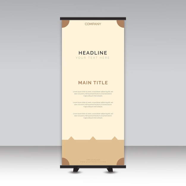 Creative Roll Up Banner Design