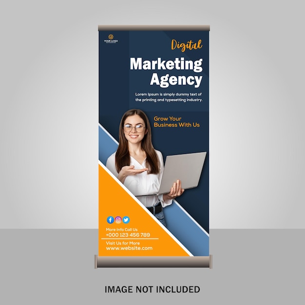 creative roll up banner design