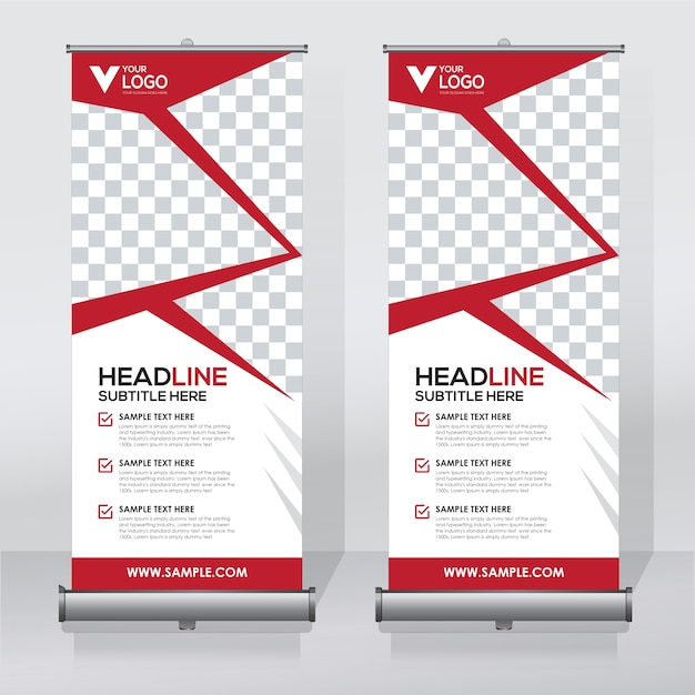 Creative roll up banner template