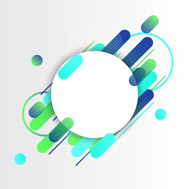 Креативные закругленные линии Edge Place for Text бизнес-брошюра баннер и фон шаблона плаката