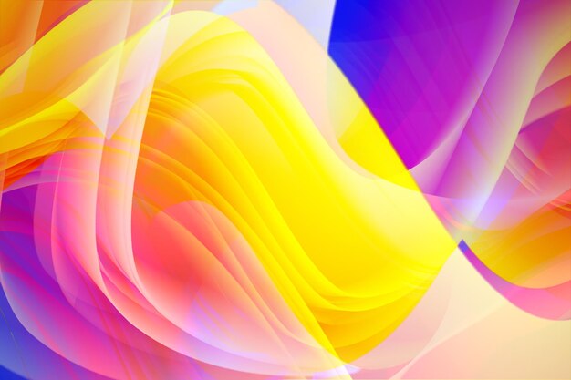 Creative screen abstract trendy liquid gradient with yellow colorful full hd wallpaper with pink color wavy background design vector template