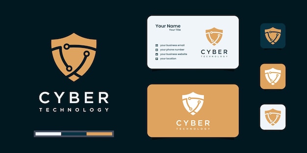 Creative shield concept templates. icon and business card