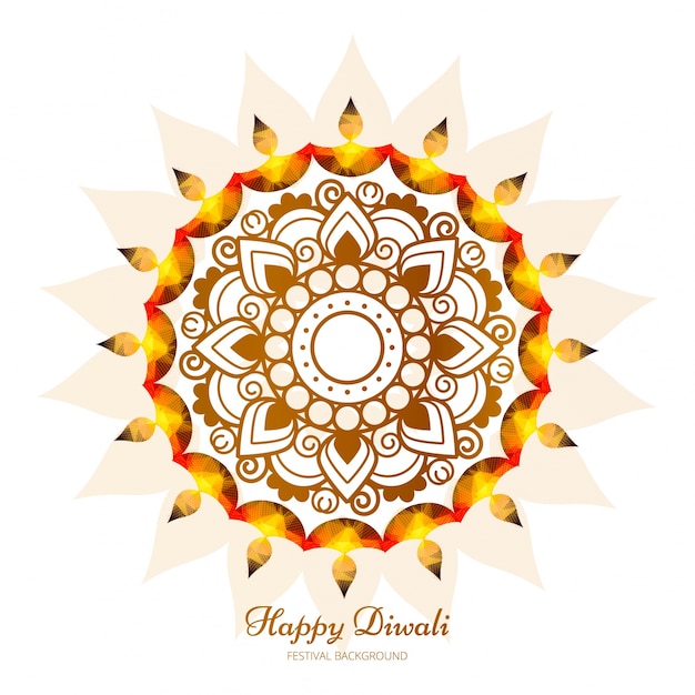 creative shiny diwali design