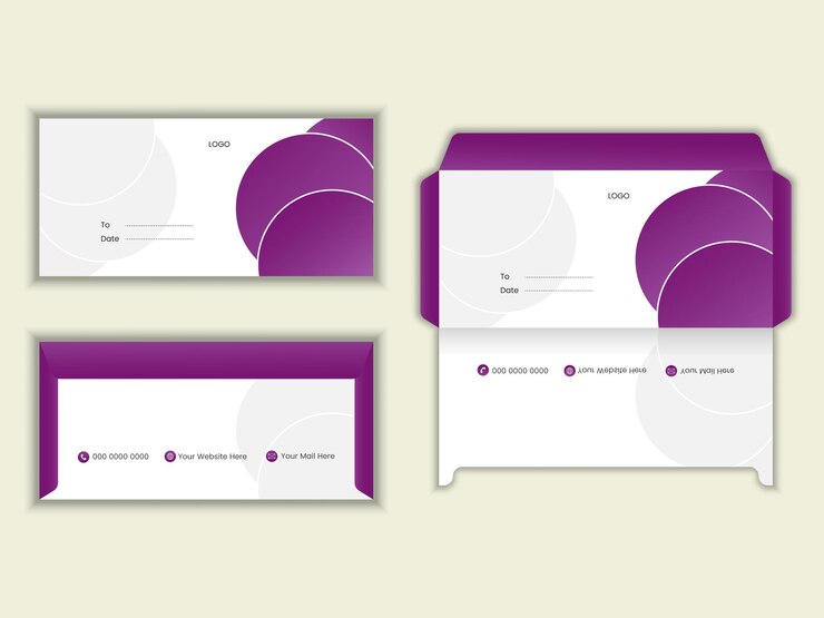 Vector creative simple envelope design template