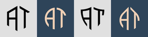 Creative Simple Initial Letters At 로고 디자인 번들