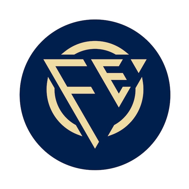 Vector creative simple initial monogram fe logo designs