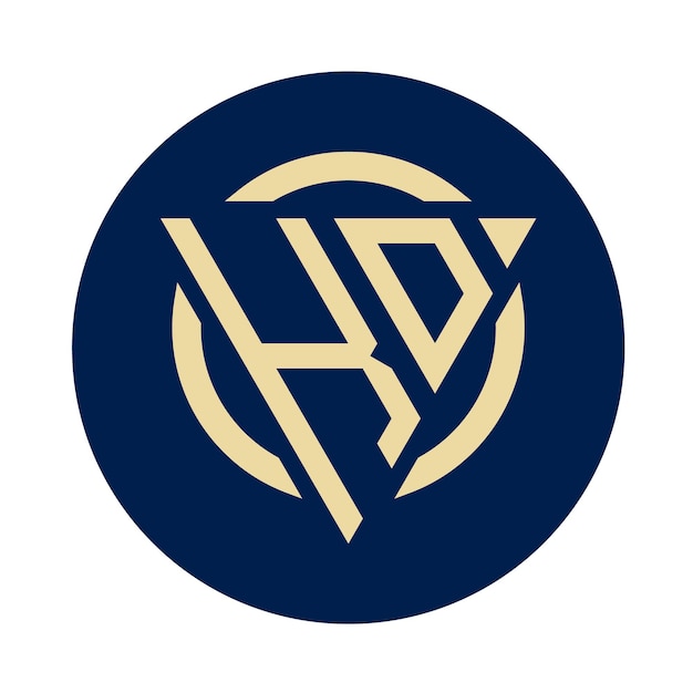 Креативная простая первоначальная монограмма KD Логотип дизайна