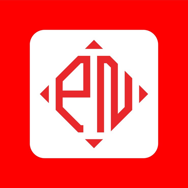 Vector creative simple initial monogram pn logo designs