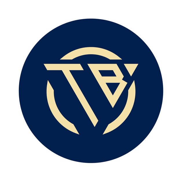 Креативные простые инициальные монограммы логотипа ТБ