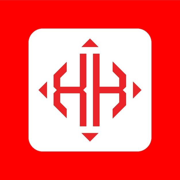 Креативный простой дизайн логотипа initial monogram xk