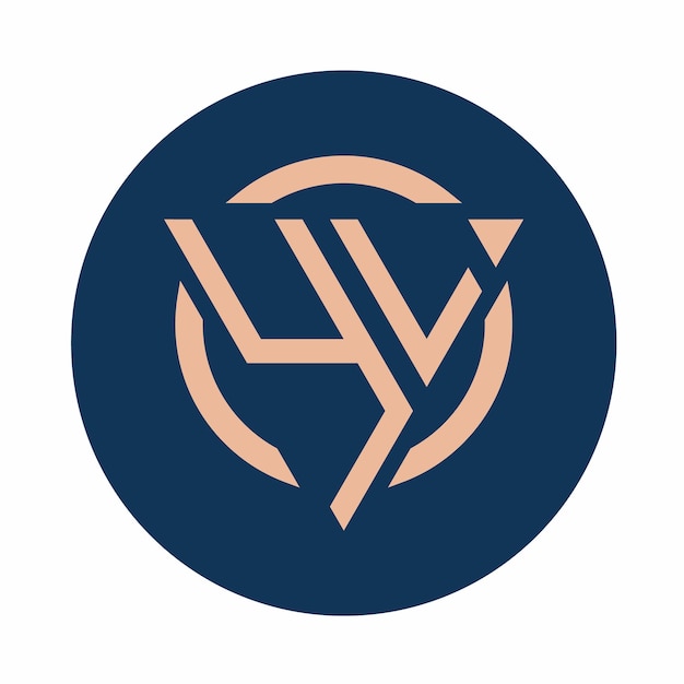 クリエイティブでシンプルなイニシャル モノグラム YL ロゴ デザイン