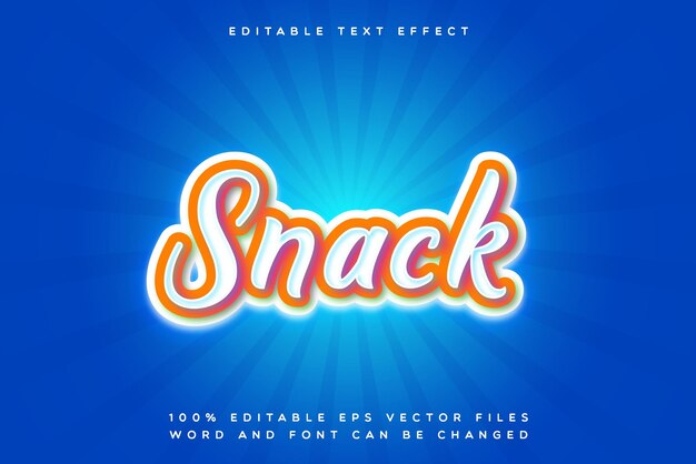 Creative Snack Editable text effect